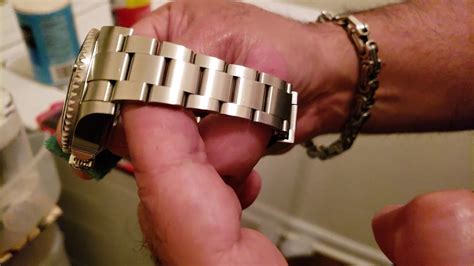 scratches on Rolex bracelet